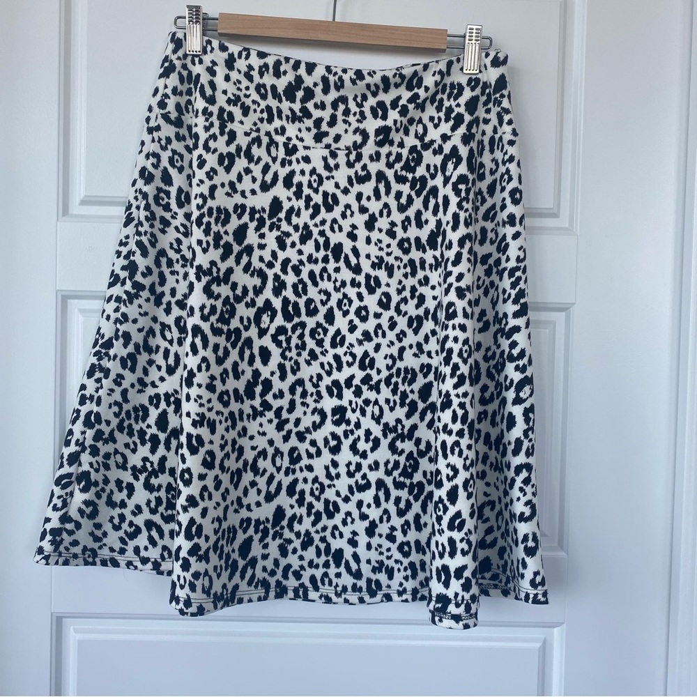 JULES & LEOPOLD a-line leopard print skirt